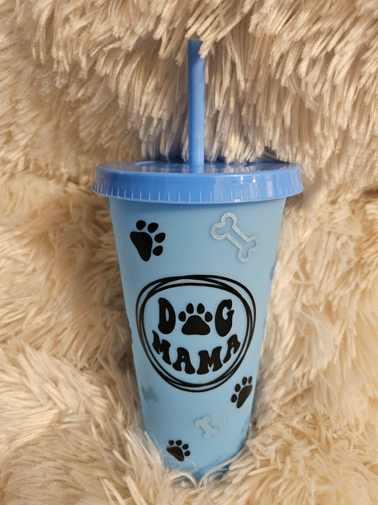Dog MAMA -Blue, 24 oz
