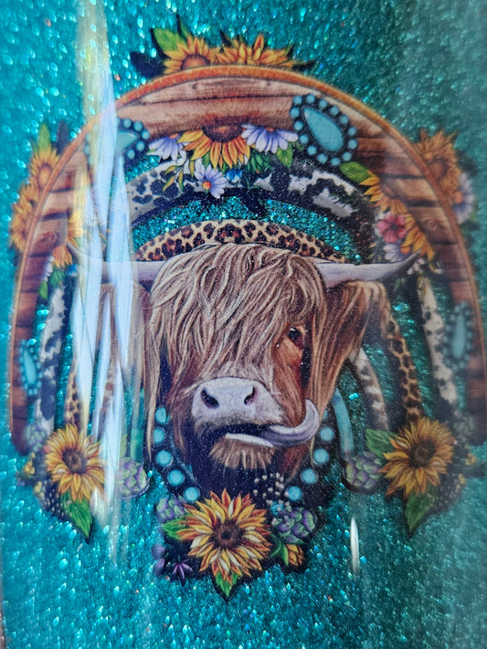 Boho cow, 30 oz
