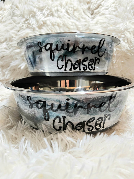 Dog Dishes! Squirrel Chaser