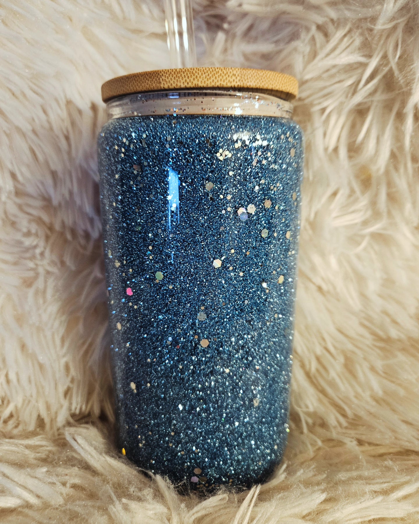 Glitter Globe Glass Tumblers - 16 & 20 oz