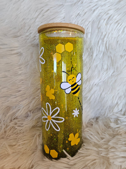 Glitter Globe Bees, 20 oz