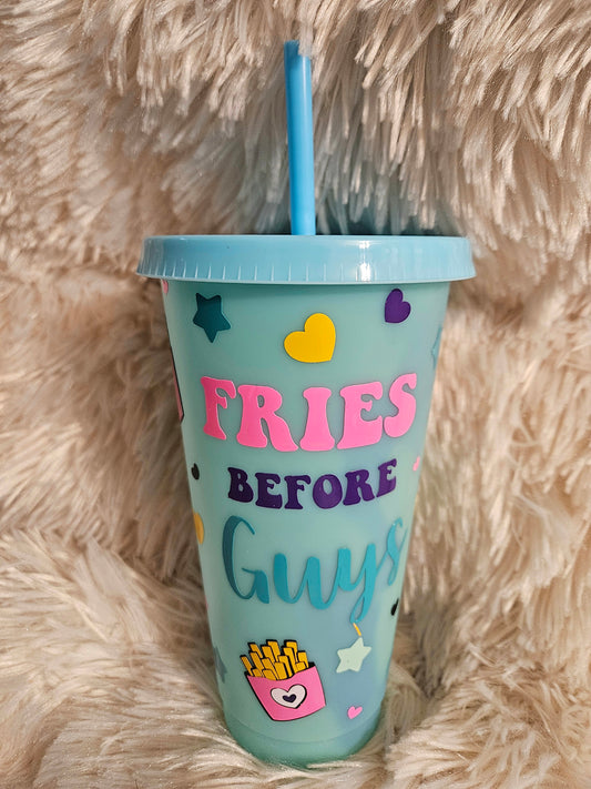 Fries Before Guys- Sky Blue, 24 oz