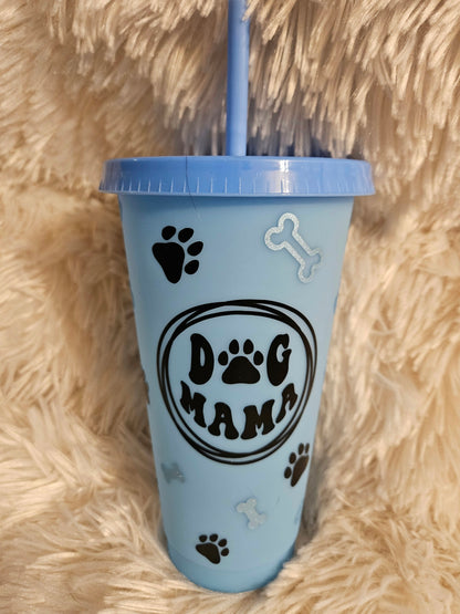 Dog MAMA -Blue, 24 oz