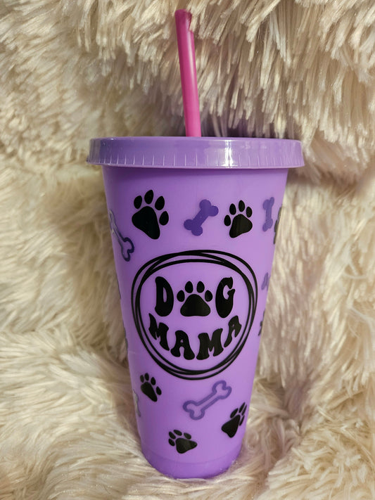 Dog MAMA -Purple, 24 oz