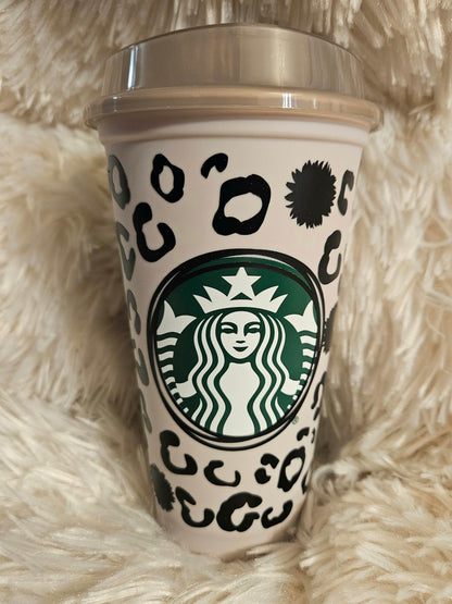 Cheetah Starbucks Coffee Tumbler