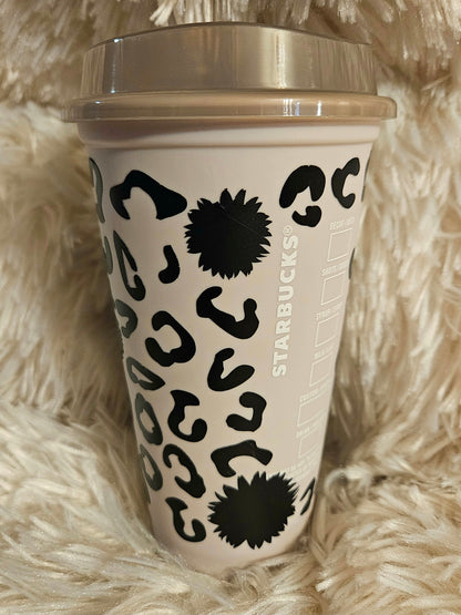 Cheetah Starbucks Coffee Tumbler