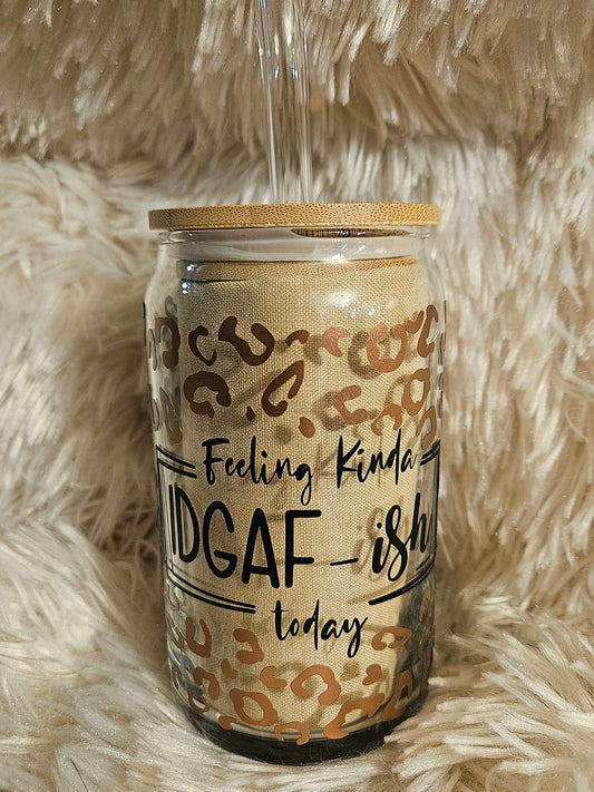 IDGAF-ish Leopard Print, 16 oz