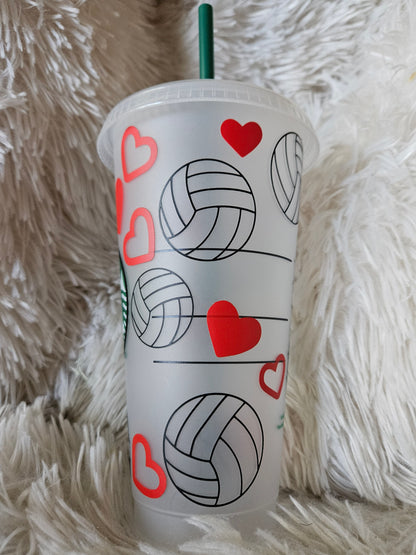 For the Love of Volleyball Starbucks, 24 oz