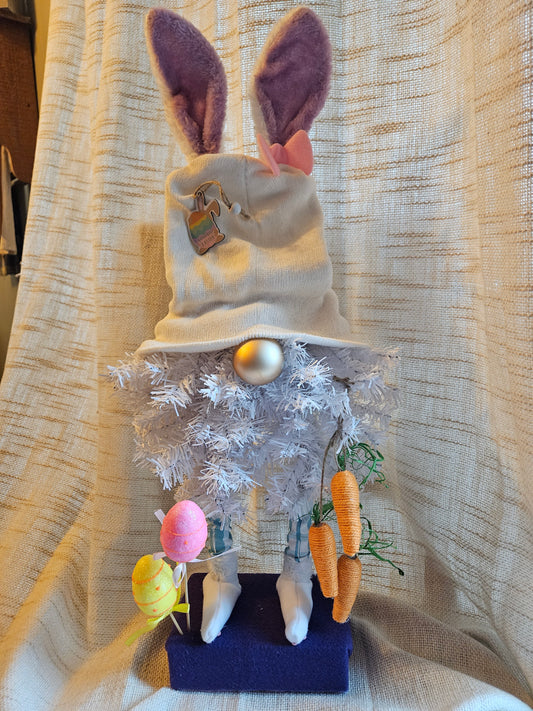 Easter Gnome with Purple Ears